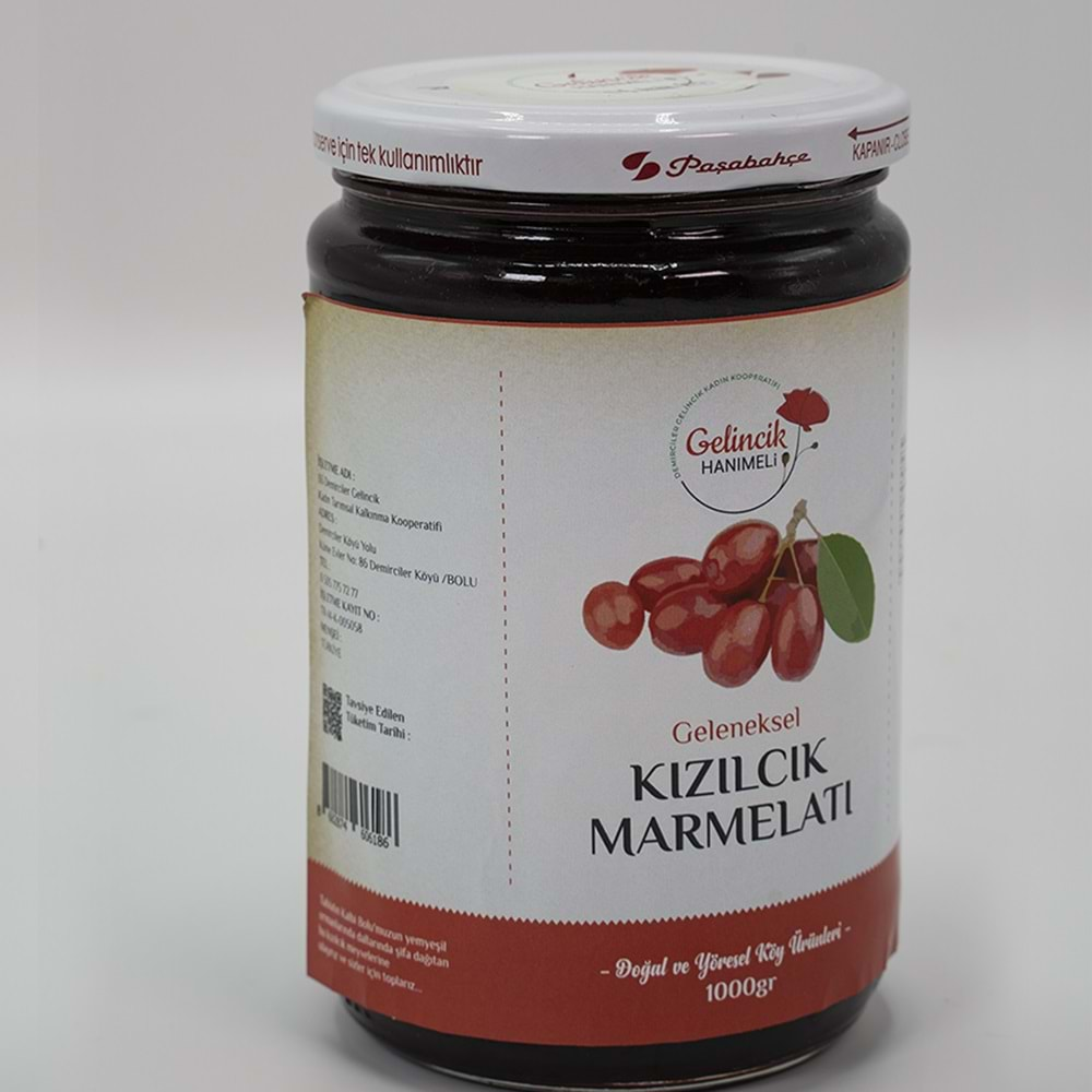 GELENEKSEL KIZILCIK MARMELATI 1000gr