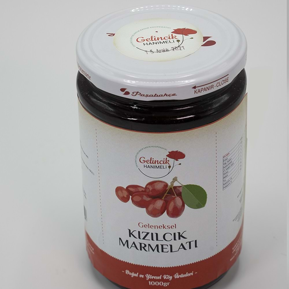 GELENEKSEL KIZILCIK MARMELATI 1000gr