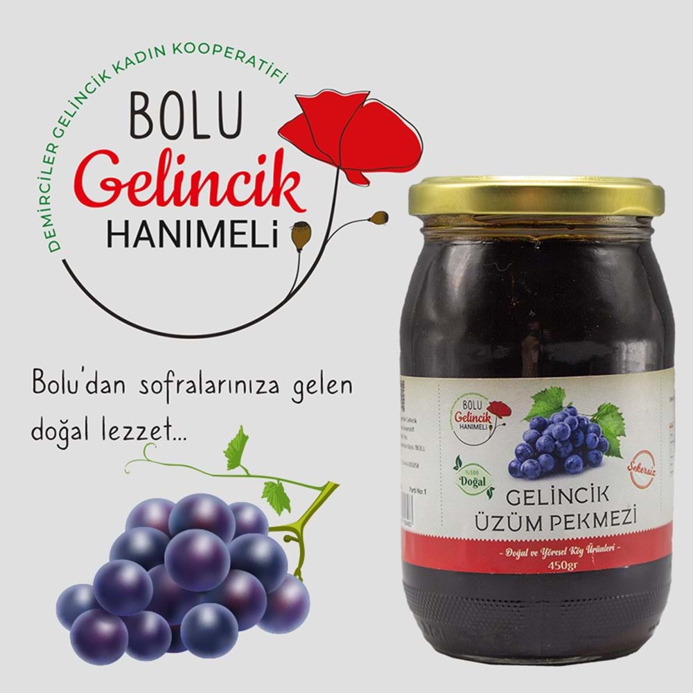 GELİNCİK ÜZÜM PEKMEZİ 450 Gr