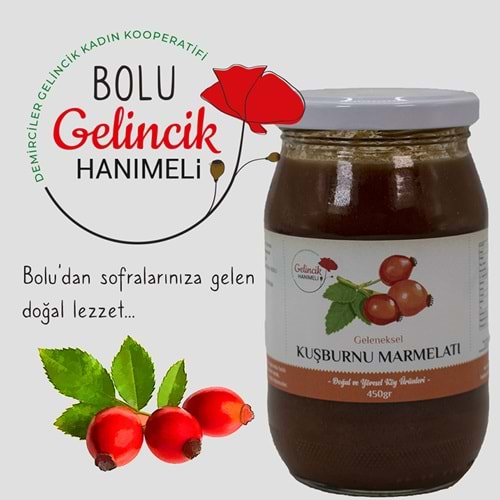 GELENEKSEL KUŞBURNU MARMELATI 450gr