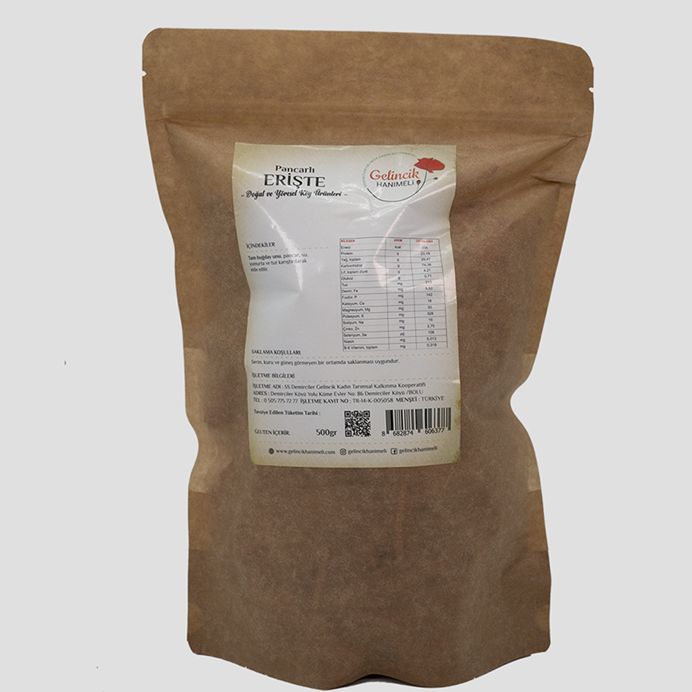 ERİŞTE PANCARLI 500gr